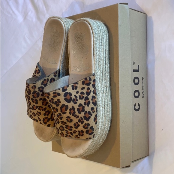 Espadrille leopard mule - Picture 1 of 5